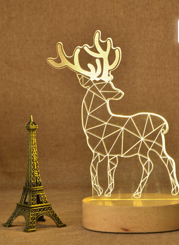 3D Acrylic Eiffel Tower Table Lamp