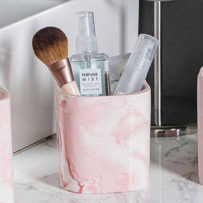 Nordic Ceramic Bathroom Accessory Set (4 Pieces)