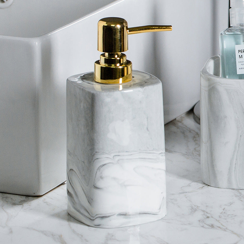 Nordic Ceramic Bathroom Accessory Set (4 Pieces)