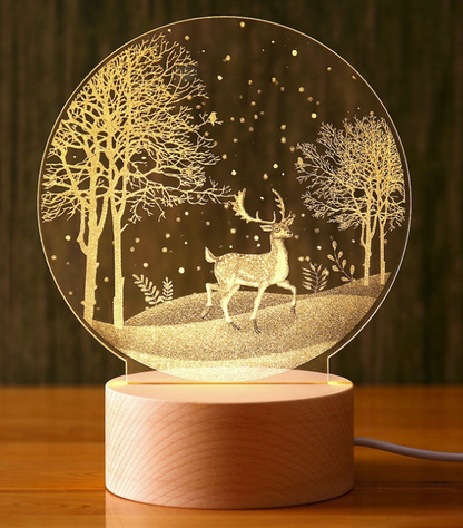 3D Acrylic Eiffel Tower Table Lamp