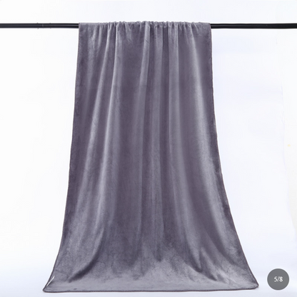 Pure Cotton Quick-Dry Bath Towel - High Absorbency, No-Shed, Large Size