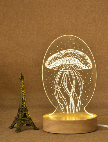3D Acrylic Eiffel Tower Table Lamp