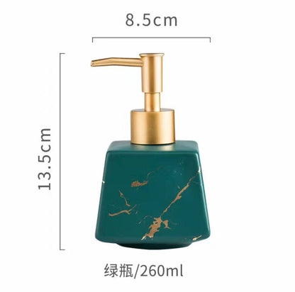 Marble-Effect Ceramic Soap Dispensers
