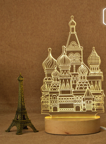 3D Acrylic Eiffel Tower Table Lamp