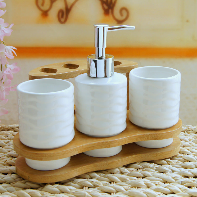 Refined Toothbrush Holder with Organizer