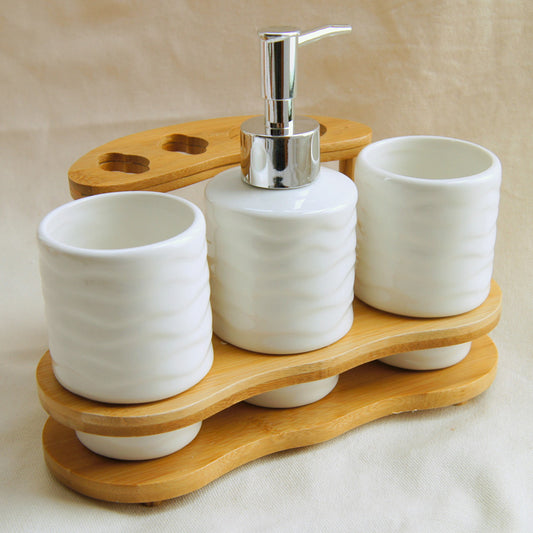Refined Toothbrush Holder with Organizer